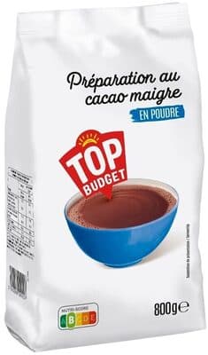 Préparation au cacao maigre en poudre