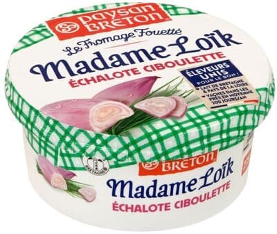 Fromage à tartiner Echalote et Ciboulette fouetté MADAME LOIK - 275g