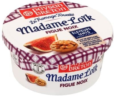 Fromage à tartiner Figue et Noix fouetté MADAME LOIK - 150g