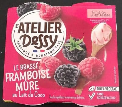 Le brassé framboise mûre au lait de coco