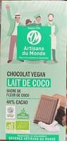 Chocolat Vegan Lait de coco