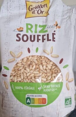 Riz complet soufflé