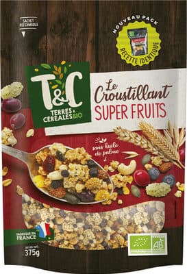 Le croustillant super fruits