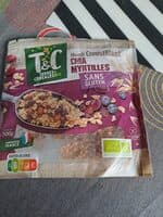 Muesli croustillant avoine myrtilles chia