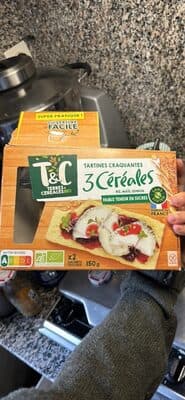 Tartines craquantes aux 3 céréales