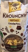 Krounchy proteines chocolat noir