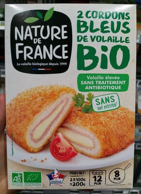 2 Cordons Bleus De Poulet Bio