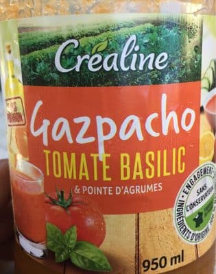 Gazpacho Tomate Basilic & Pointe d'agrumes