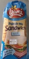 Pain de mie sandwich nature
