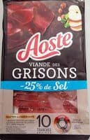 Viande des grisons -25% de sel