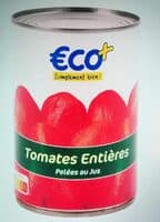 Tomates entières pelées au jus