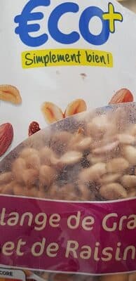 Mélange de graines et de raisins