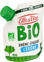 Elle & vire creme legere epaisse bio 12%mg poche 328g