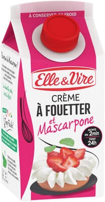 Elle & vire creme au mascarpone 36%mg brique 33cl
