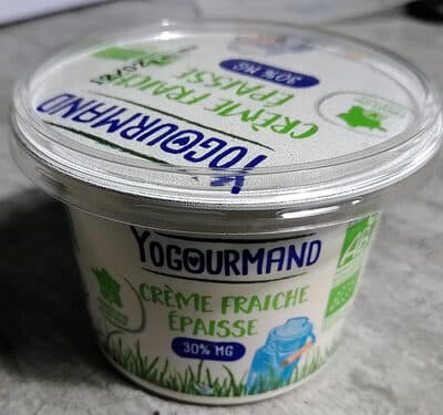 Crème fraîche épaisse de vache bio 30% MG