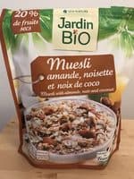 Muesli amande, noisette et noix de coco