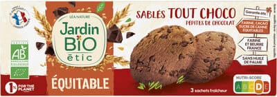 Nos sablés aux pépites tout chocolat