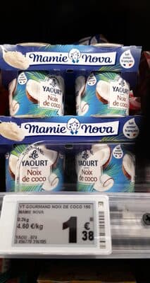 yaourt gourmand noix de coco