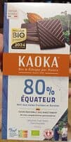 Chocolat noir 80% - Équateur
