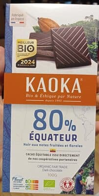 Chocolat noir 80% - Équateur
