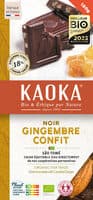 Chocolat Noir au Gingembre Confit Bio