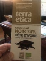 Chocolat Noir 74% Côte d'Ivoire