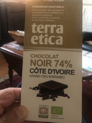 Chocolat Noir 74% Côte d'Ivoire