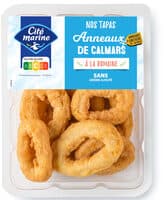 Anneaux de calmars à la romaine - 180g - Frais