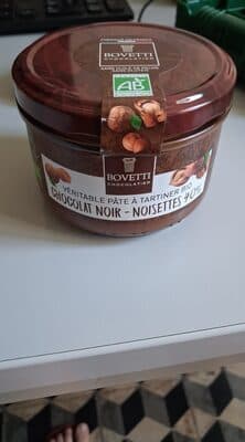 Véritable pâte à tartiner bio chocolat noir - noisettes 40%