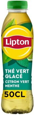 Lipton Thé vert glacé saveur citron vert menthe
