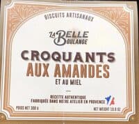 Croquants aux amandes et au miel