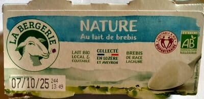 Nature au lait de Brebis