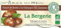 Yaourt de Brebis sur lit de châtaignes des Cévennes