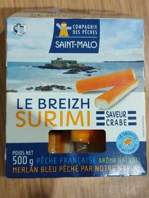 Breizh Surimi saveur crabe x 10 sachets soit 30 bâtonnets