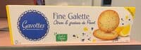 Fine galette citron et graines de pavot