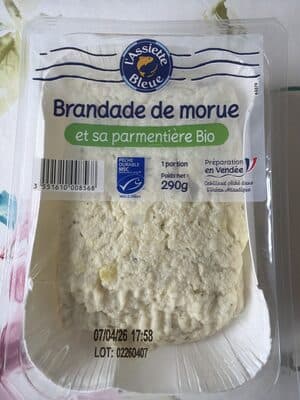 Brandade de Morue parmentière et sa purée bio