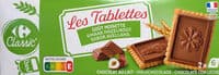 Les Tablettes GOÛT NOISETTE Chocolat au lait