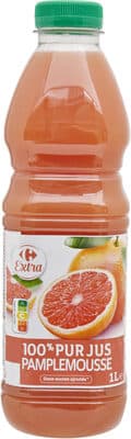 Jus de pamplemousse rose