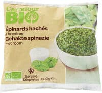 Épinards hachés à la crème
