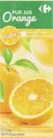 100% PUR JUS ORANGE Avec pulpe