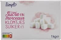 Sucre en morceaux