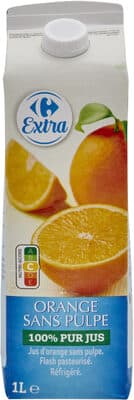 ORANGE SANS PULPE 100% Pur Jus