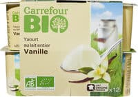 Yaourt au lait entier Vanille