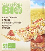 Barres céréalières aux fraises lyophilisées BIO