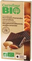 Chocolate negro con almendras caramelizadas