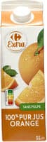 100% pur jus orange sans pulpe