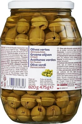 Olives vertes dénoyautées