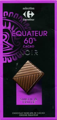 60% cacao noir equateur
