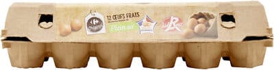 12 OEUFS FRAIS de poules élevées en Plein air