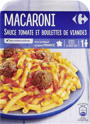 Macaroni boulettes SAUCE TOMATE